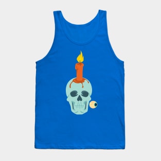 Halloween Candle skull Tank Top